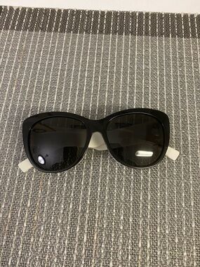Dior Black Frames with White Temples Women's Sunglasses